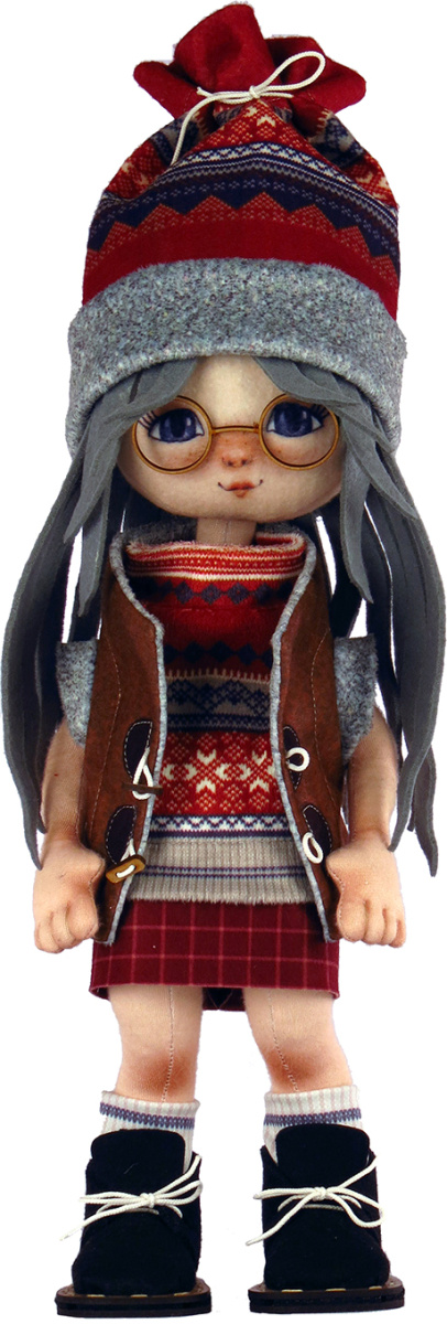 K1074 Girl with a moose