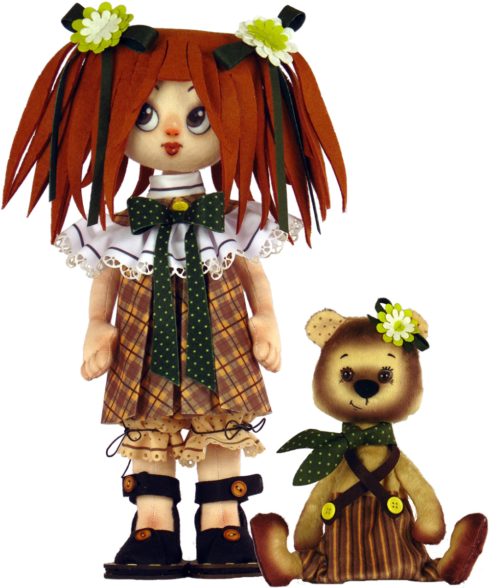 K1071 Girl with a bear