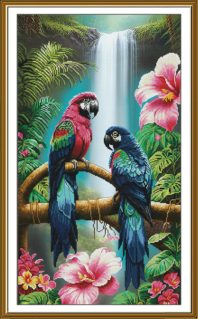 CP6266 Colorful parrots