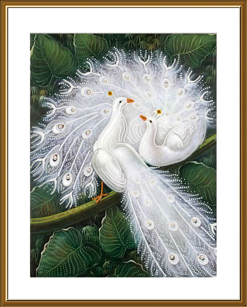 НК3318 Noble peacocks