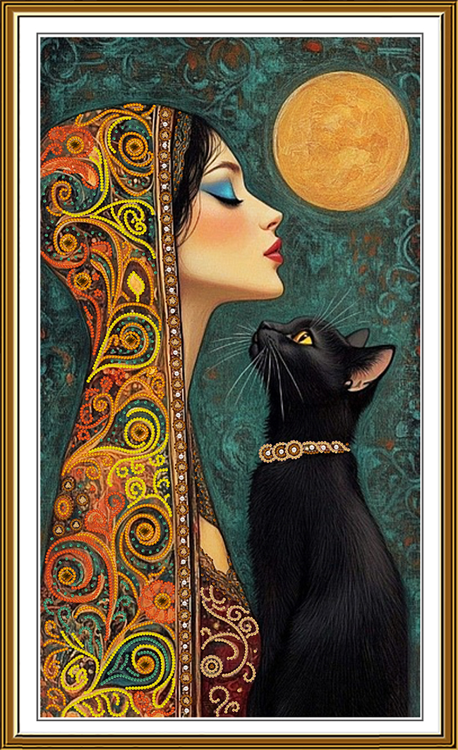 HK3339 Beauty and the cat